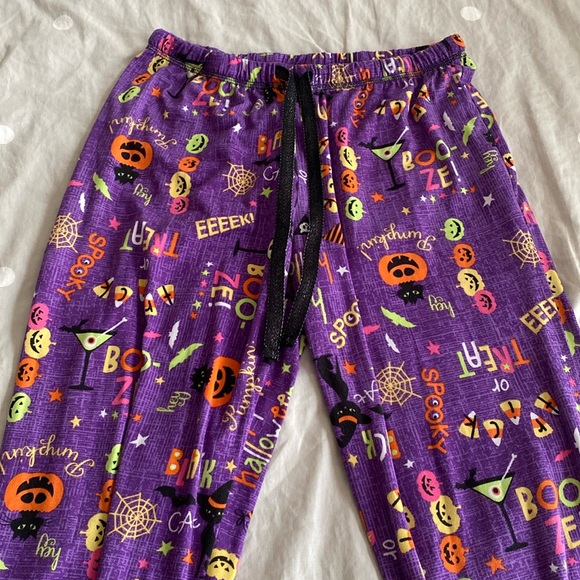 Intimates & Sleepwear Halloween Pumpkins Black Cats Flare Pajama